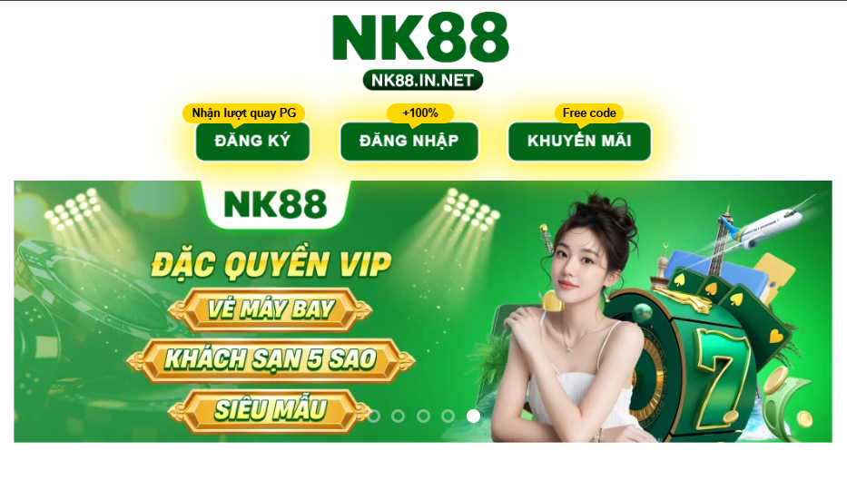 Nút "Đăng ký"/"Đăng nhập" dành riêng cho người dùng mobile NK88